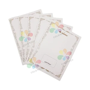 Hot Selling and Cheap Price School Notebook 16x22cm Ivory Paper Cover with OPP Jacket 60/80/100sheets Line Exercise Book