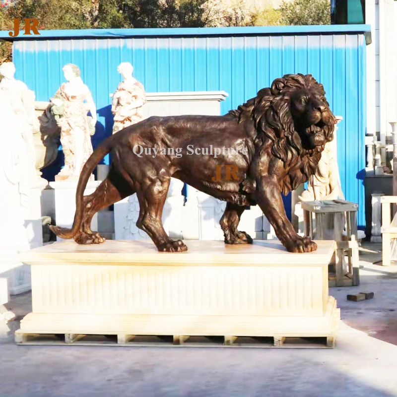 Large Size Walking Bronze Lion Statue For Gate Entrance Buy Bronze