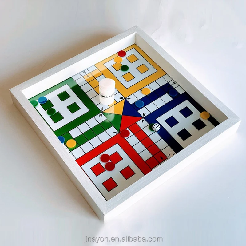 fábrica personalizada alta qualidade madeira ludo board jogos diferentes  tipos de design impressão jogo ludo jogo board para o paquistão