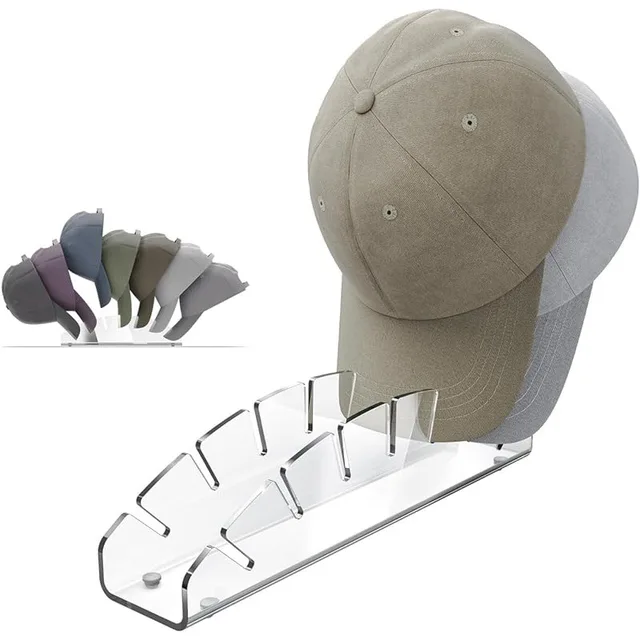 No Install Acrylic Hat Holders Hat Organizer for Baseball Caps Display Stand