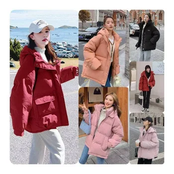 Custom Fashion Loose Woolen Trench Coat Womens Winter Plaid Jackets Ladies Long Coats Faux Fur Winter Women'S Coats