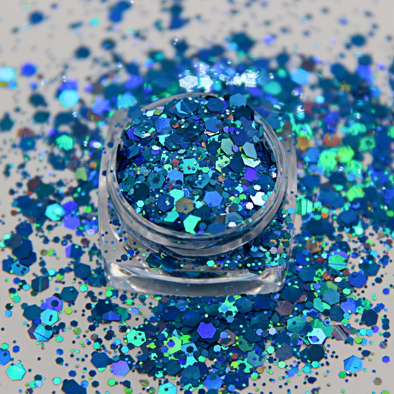 Bulk Wholesale Cosmetic Chunky Glitter Holographic Chunky Craft Glitter