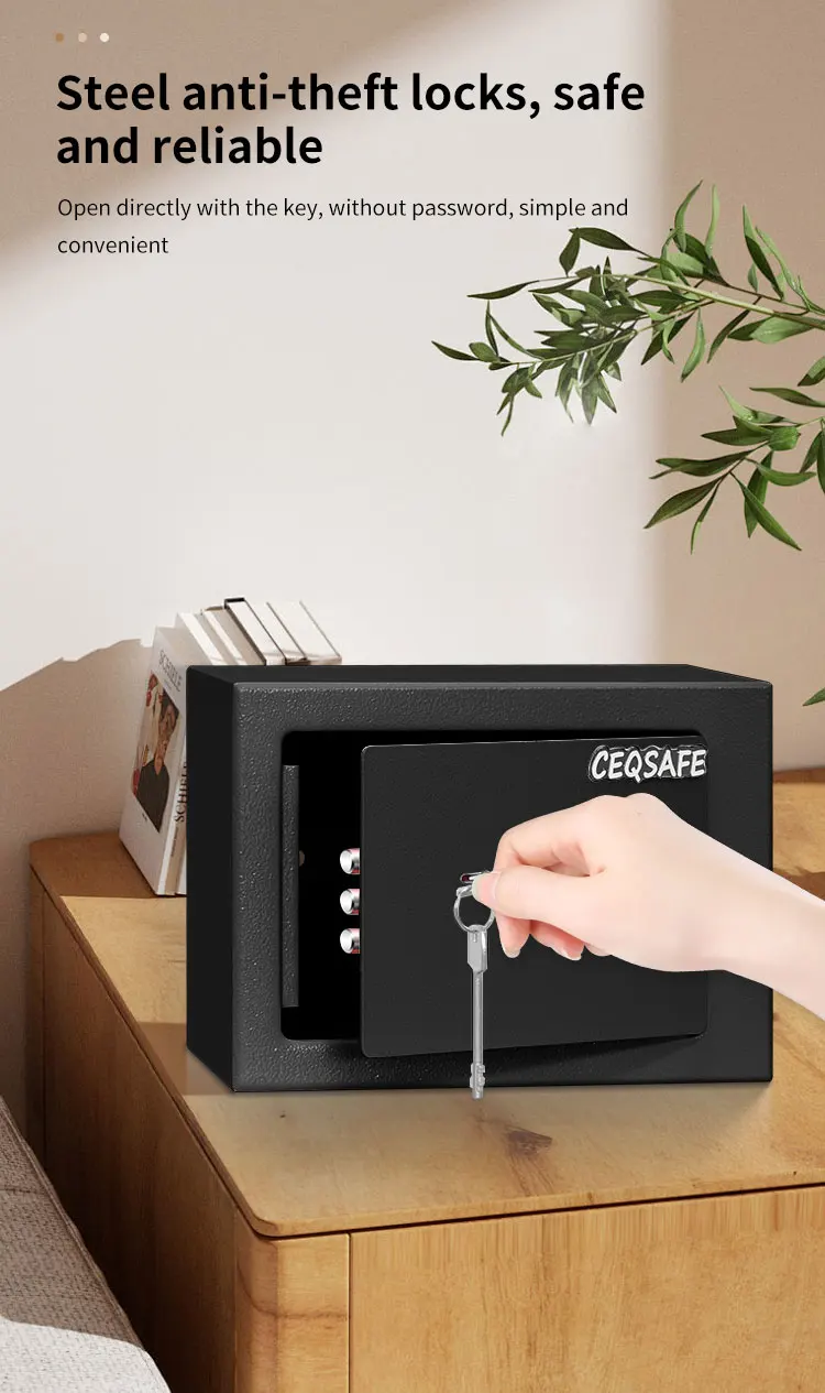 CEQSAFE American Hot Selling Home Safe Box Deposit Digital Keypad Small Safe Mini Safe Box manufacture