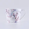 Budding Bloom Motif Low Cup 4 Pcs Set