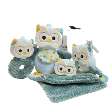 baby  hammock  owl toy 0-3 years kids Stuffed Animals Lifelike Big Eyes Owl Plush Toy Creative Stuffed Plush Owl Doll