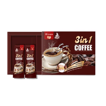 Hot Sell Green Instant 3 in 1 Slender Coffee Support Healthy Living Calorie burning Coffee