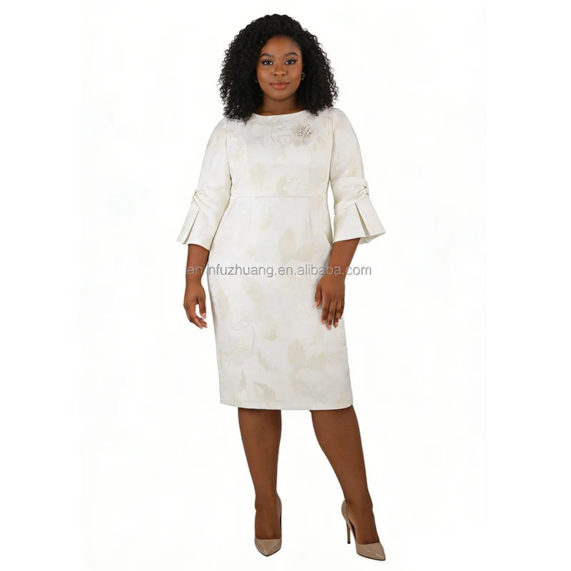 2026 New Fashion Formal White Dress Church Dress for Women Plus Size Women's Clothing Sets Ladies Outfit Church Suit 2026 New Fashion Formal White Dress Church Dress for Women Plus Size Women's Clothing Sets Ladies Outfit Church Suit