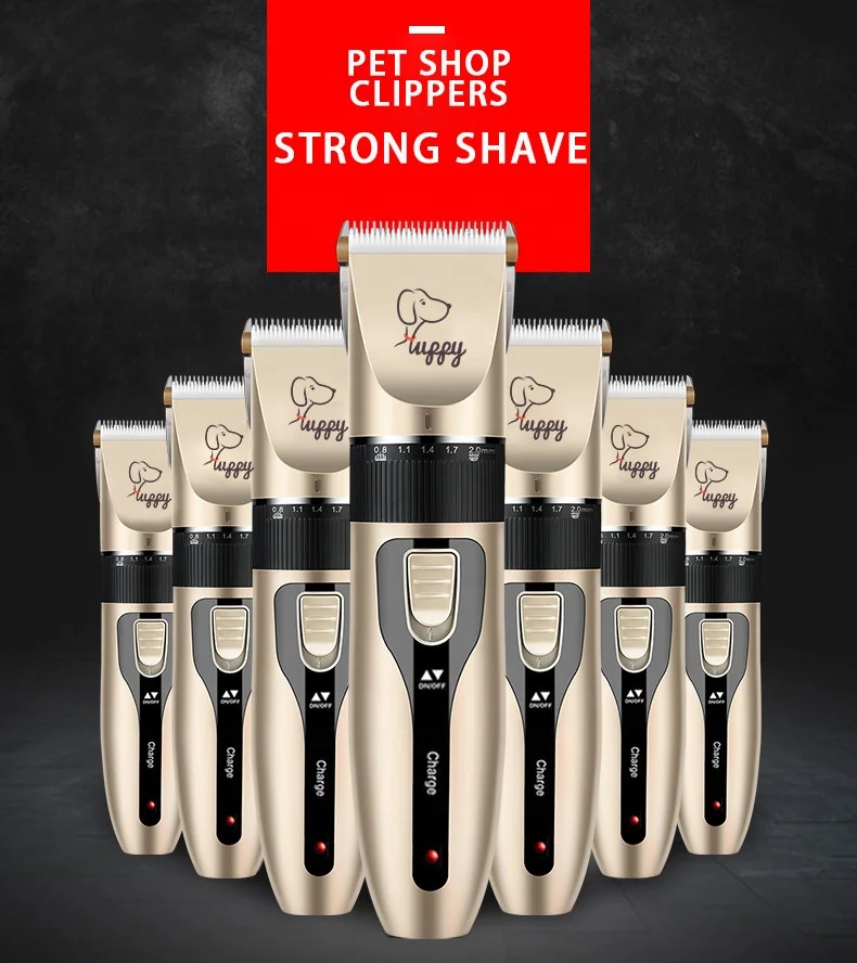 Перезаряжаемый от USB Профессиональный толкатель для волос удалитель шерсти для кошек и собак электрические машинки для стрижки домашних животных беспроводные машинки для ухода за щенками Набор машинок для стрижки