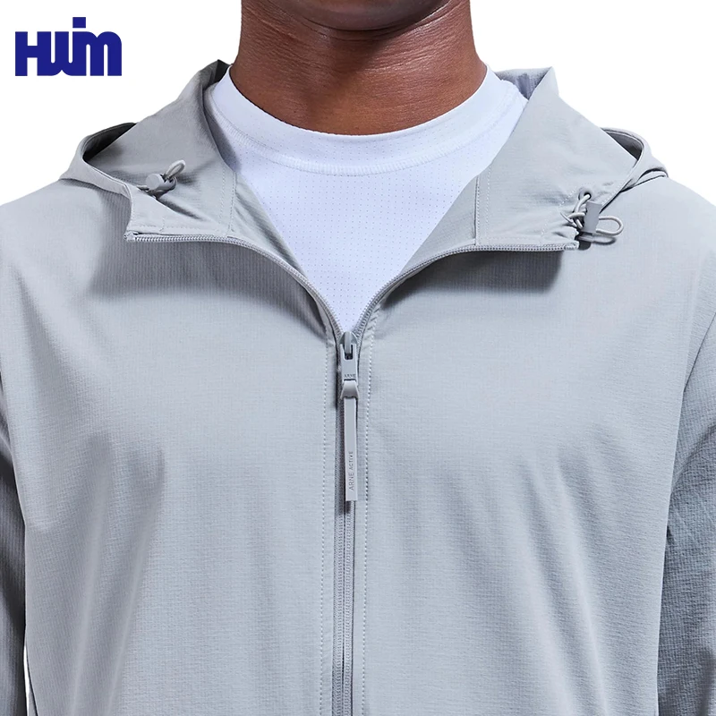 Custom Logo Reflective Windbreaker Half Zip Ripstop Activewear