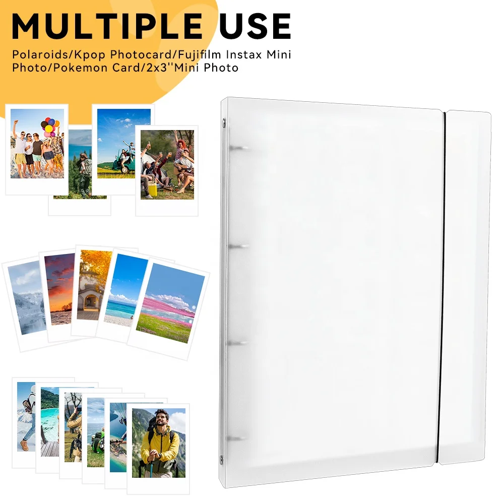 1 pocket trading card binder LIFEBEA 432 Pockets Photo Album for Fujifilm Instax Mini Camera, Polar main image 0