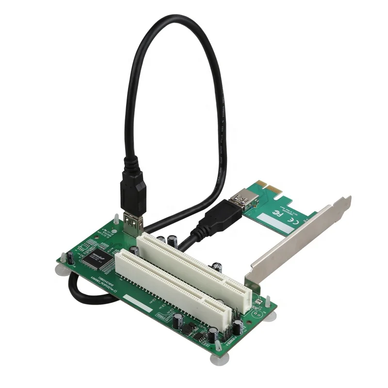 Wholesale PCI-Express to PCI Adapter Card PCIe to Dual Pci Slot Expansion Card USB 3.0 Add on Cards Converter m.alibaba.com