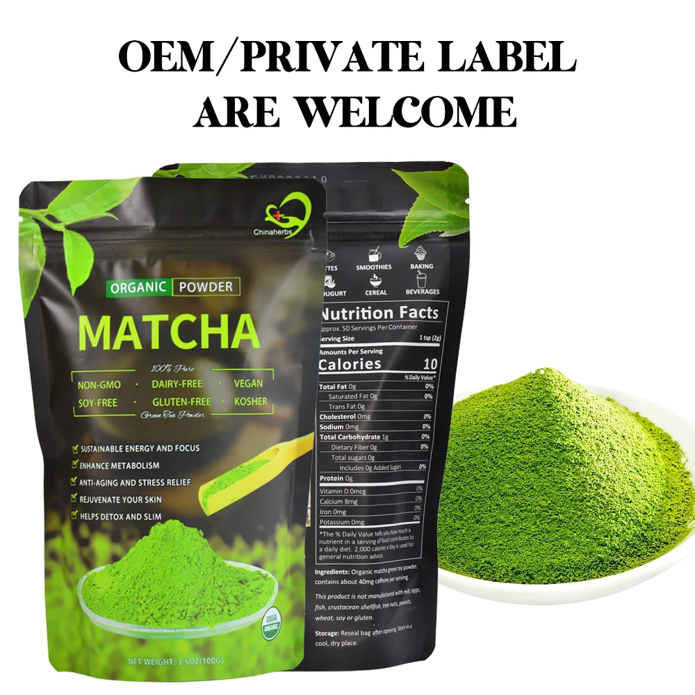 Chinaherbs Quality Pure Matcha Powder Organic Matcha Green Tea