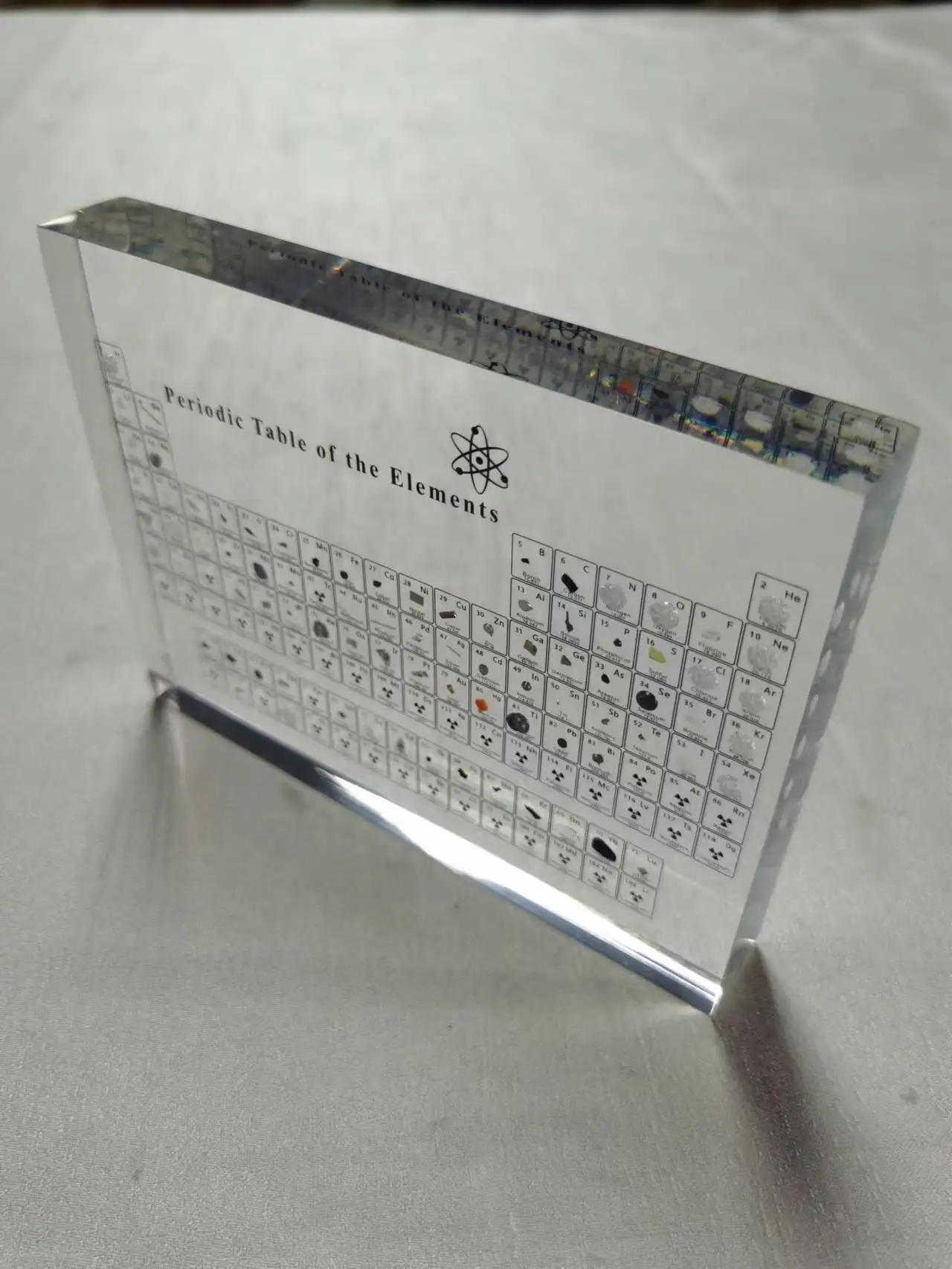 Periodic Table With Real Elements Inside,Acrylic Periodic Table Display ...