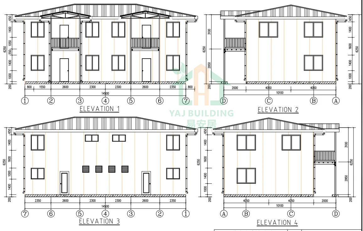 Factory Custom Prefabricated AAC Wall Panel Residential House Travel Hotel Garden Cabin Cottage Home Worker Camp House