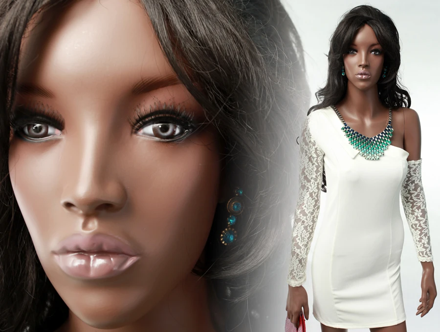 Wholesale Price African Brown Skin Color Female Mannequin Full Body Dummy Realistic Lifelike Woman Mannequin