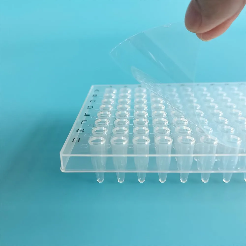 Прозрачная лабораторная пластиковая ПЦР-пластина 0 2 мл 96