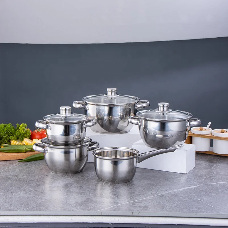 Wholesale Support OEM/ODM cookware sets Pots Stainless Steel