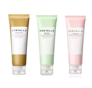 SKIN104  Centella Poremizing Deep Cleansing Foam Tea-Trica BHA Tone Brightening Gel Foam 125 ml