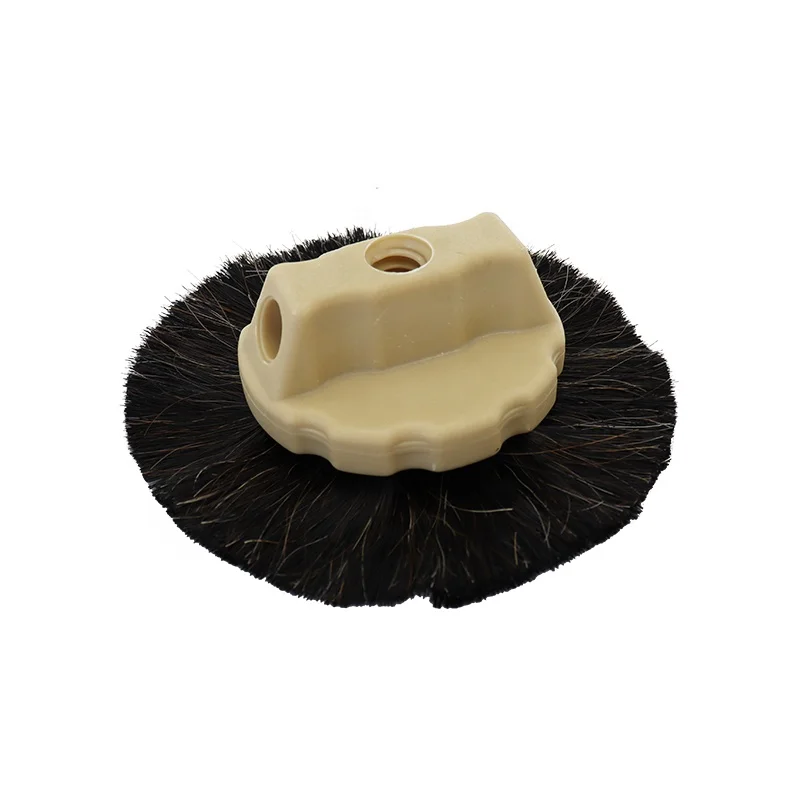 Factory Supply Custom Logo 2-1/2 Bristles Horse Hair Round Drywall Texture Brush Stippling Texture Brush