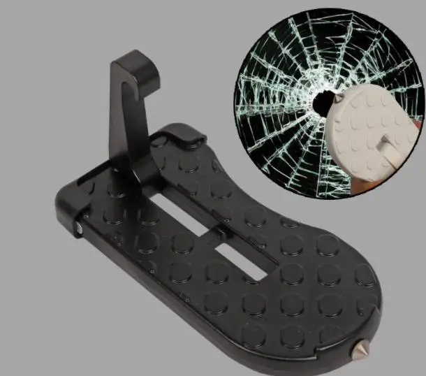Source Multifunktion ales faltbares Auto-Dachträger-Tür-Tritt pedal mit  Sicherheits hammer aus Aluminium legierung on m.alibaba.com