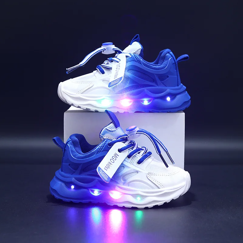2025 nuova luce LED Casual scarpe sportive in Mesh traspirante - Main Image