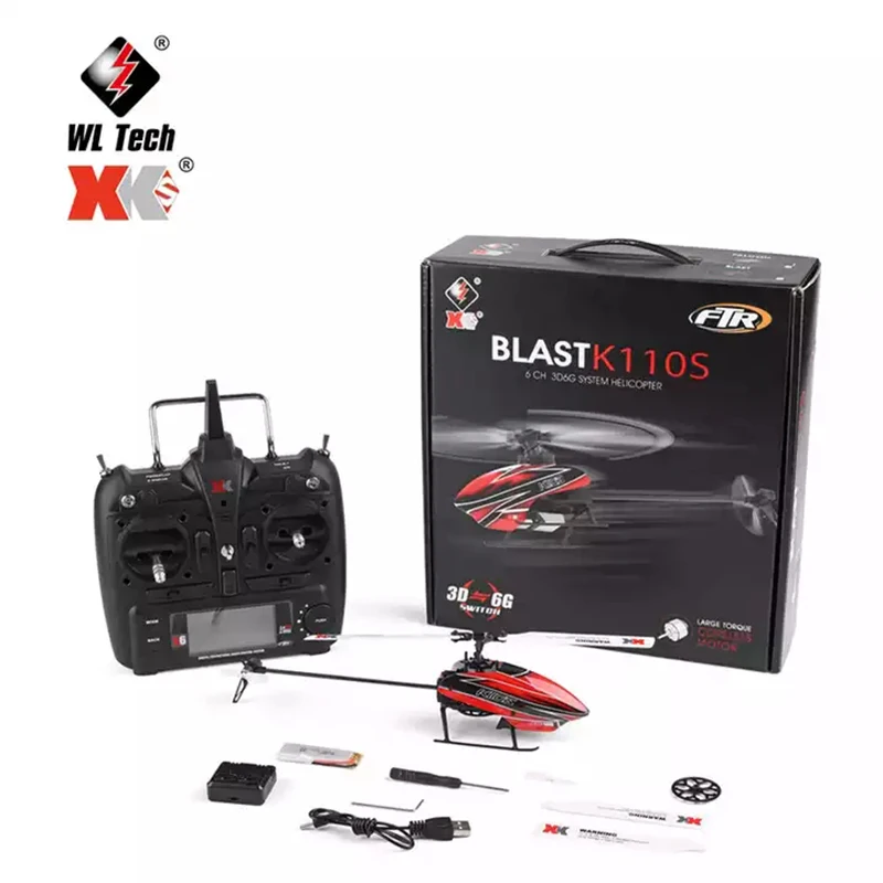 Original Wltoys Xk K110s Helicopter Mini Drone 2.4g 6ch 3d/6g Brushless