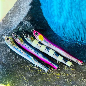 Lure S-Shaped 3D Printed Metal Jig Spanish Mackerel Bait Falling Metal Jig Lure with Hooks Sea Fishing – Metal Jig – view 2