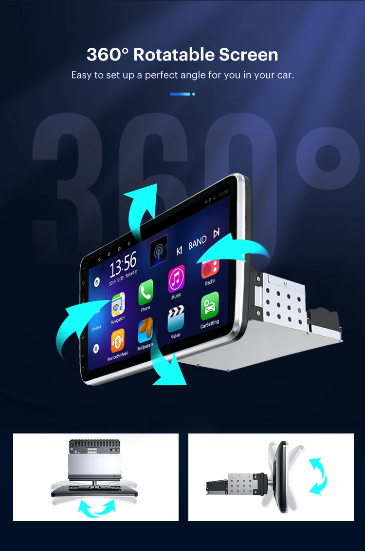 10inch Universal 1 Din Car Multimedia Player Touch Screen Autoradio Stereo Video GPS WiFi Auto Radio Android Video Player