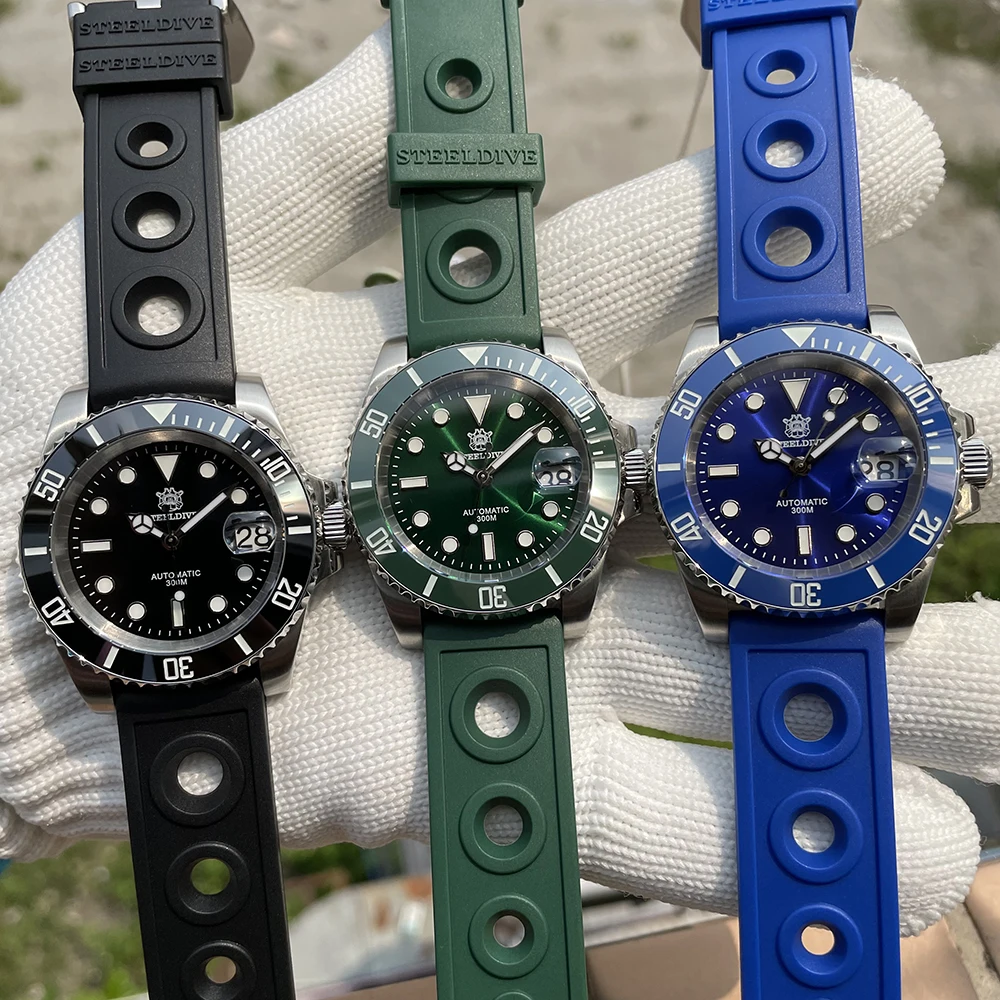 STEELDIVE SD1953 手巻きメンズダイバーズウォッチ 300M防水