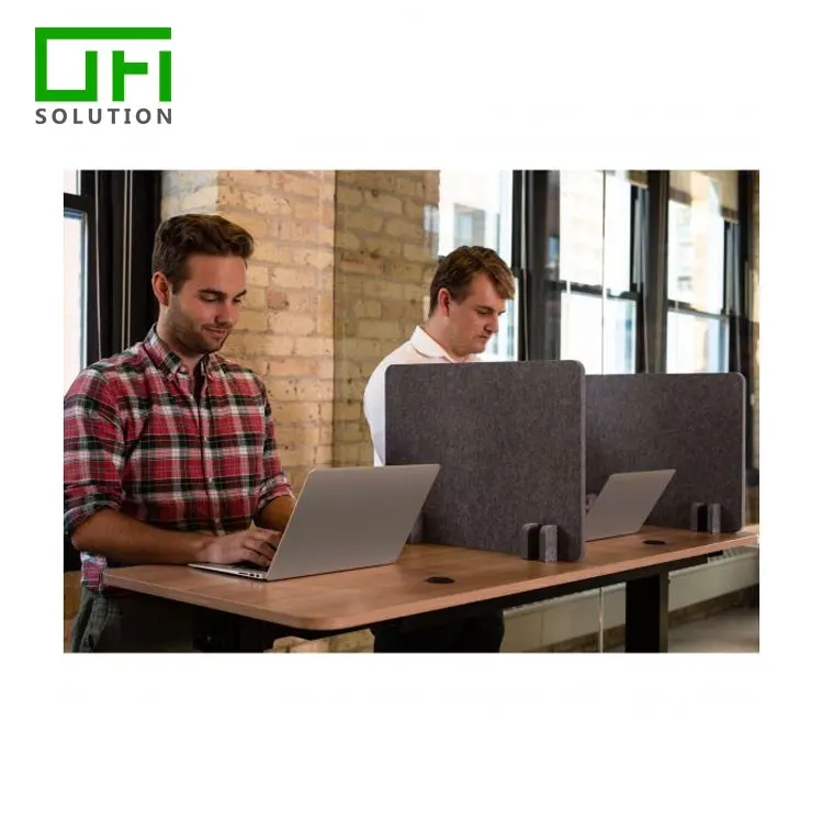 Звуковое управление, полиэфирное волокно, ПЭТ, акустический конфиденциальный экран, шумоподавление, акустическое Боковое крепление, настольные разделители