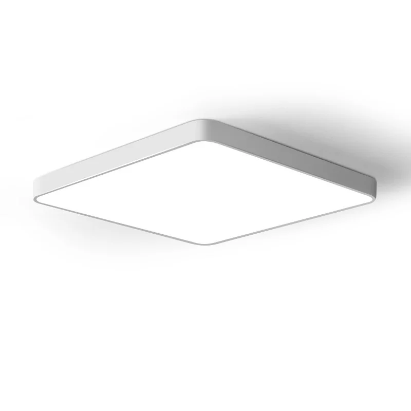 LED-Eisen-Kunst-Deckenleuchte mit quadratischer Form, extrem hell, schattenfrei, IP65-geschützt, für Wohnzimmer, Live-Streaming und Friseursalons