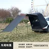 Postes de extensión negros para carpas.
