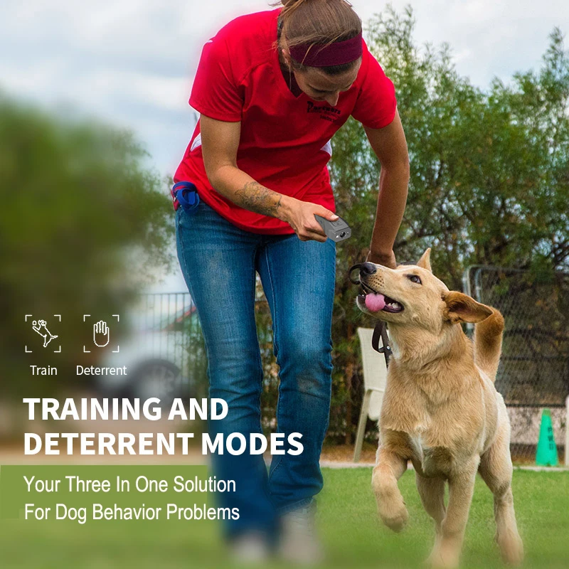 2022 Eco Friendly Rechargeable Anti Barking Device Ultrasonic Dog