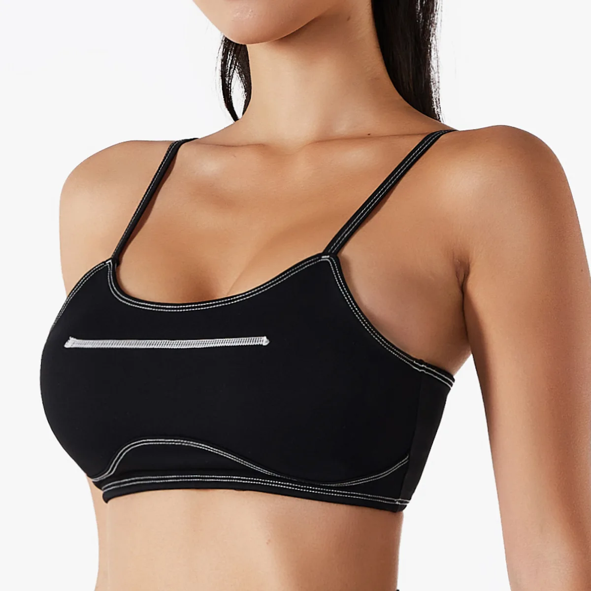 Plus Size Womens Padded Sports Bra Yoga Gym Running Vest Support Crop Tops Bras 