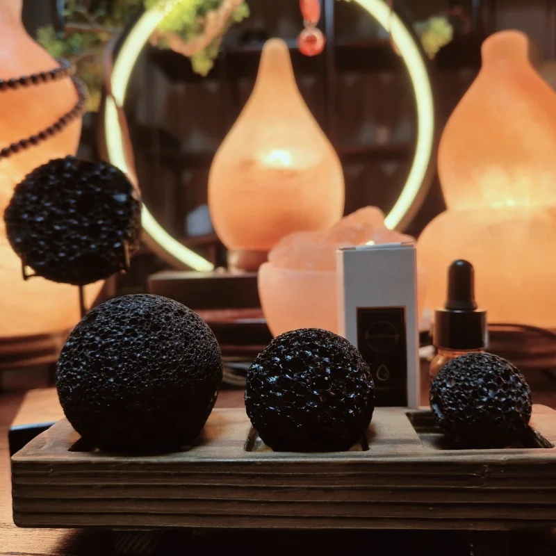 Factory Direct Supply Natural Lava Ball Stone 3CM 4CM 5CM Essential Oil Diffuser supplier