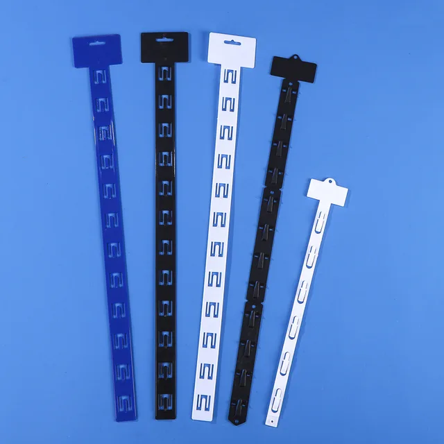 Hot Selling Supermarket colorful Hanging Display injection clip plastic strip shelf talker strip
