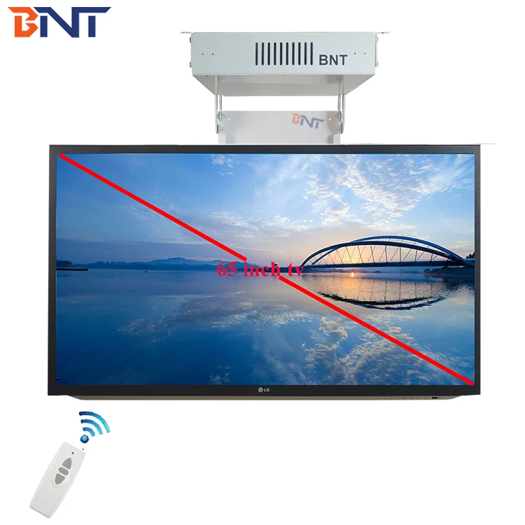 Motorized Ceiling TV Mounted Flip Down Lift for Smart Home Living Room