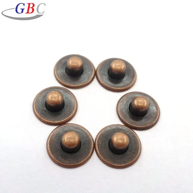 Заводская цена металлические обратные медные заклепки джинсы