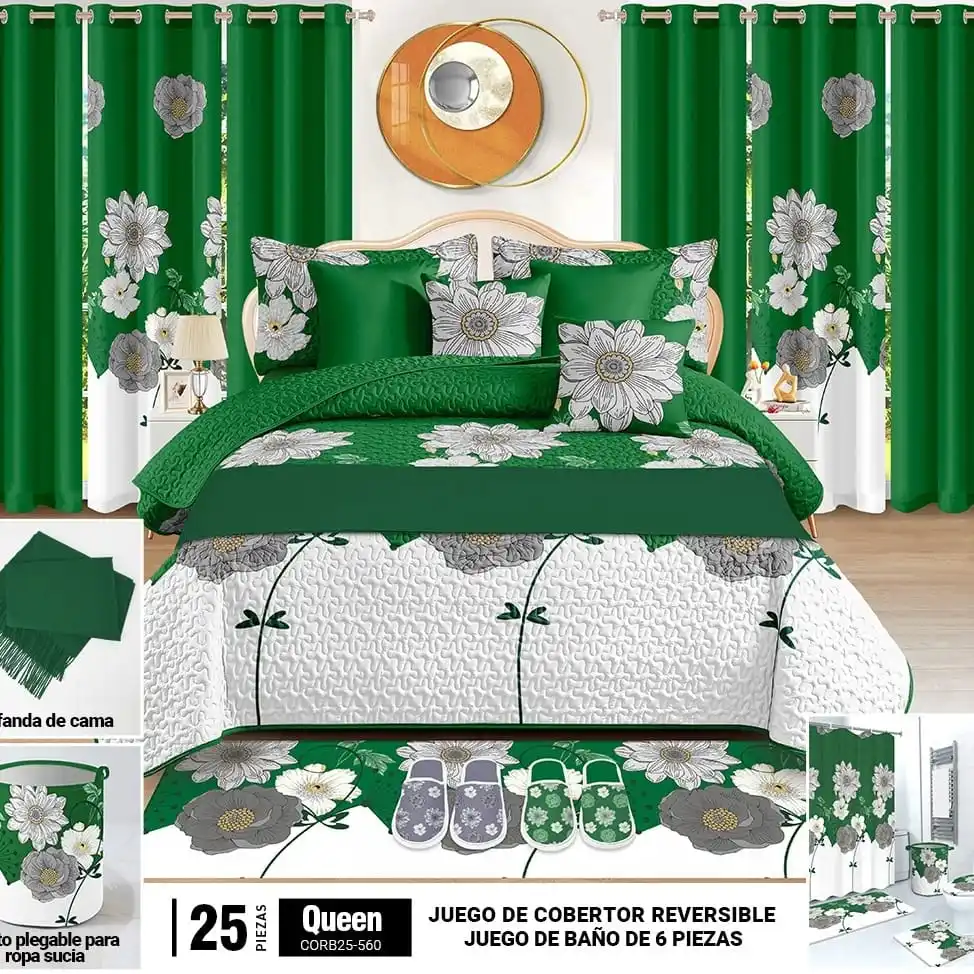 Luxury Customized Wholesale Sheet Set With Curtains 3d Printed