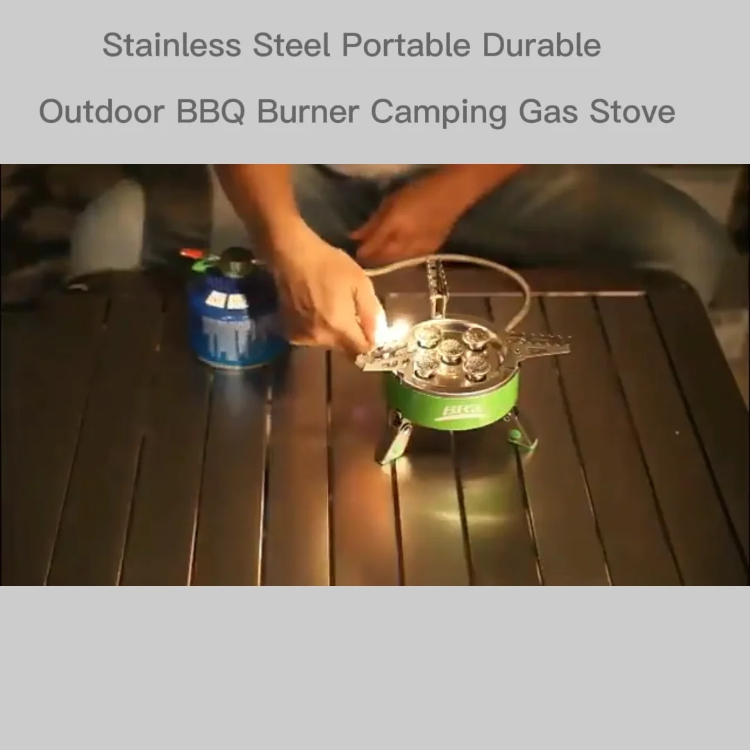 Stainless Steel Camping Stove Burner For Outdoor Camping Outside Butane Portable Stove Camping