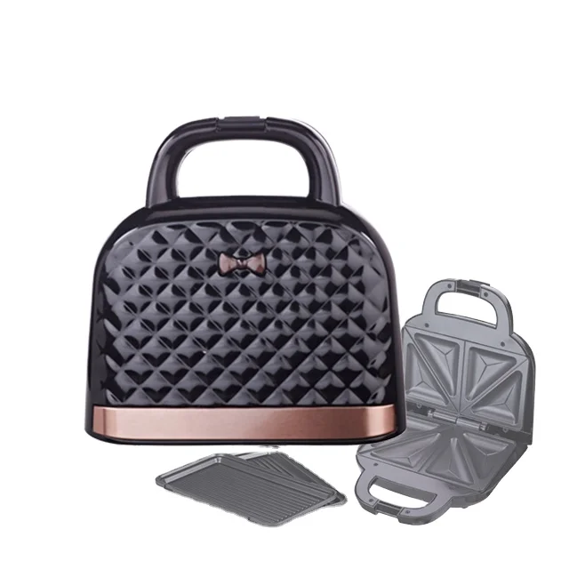 Nonstick Handbag Sandwich Maker With Fixed Triangle,Grill,Waffle Plate Buy Sandwich Maker
