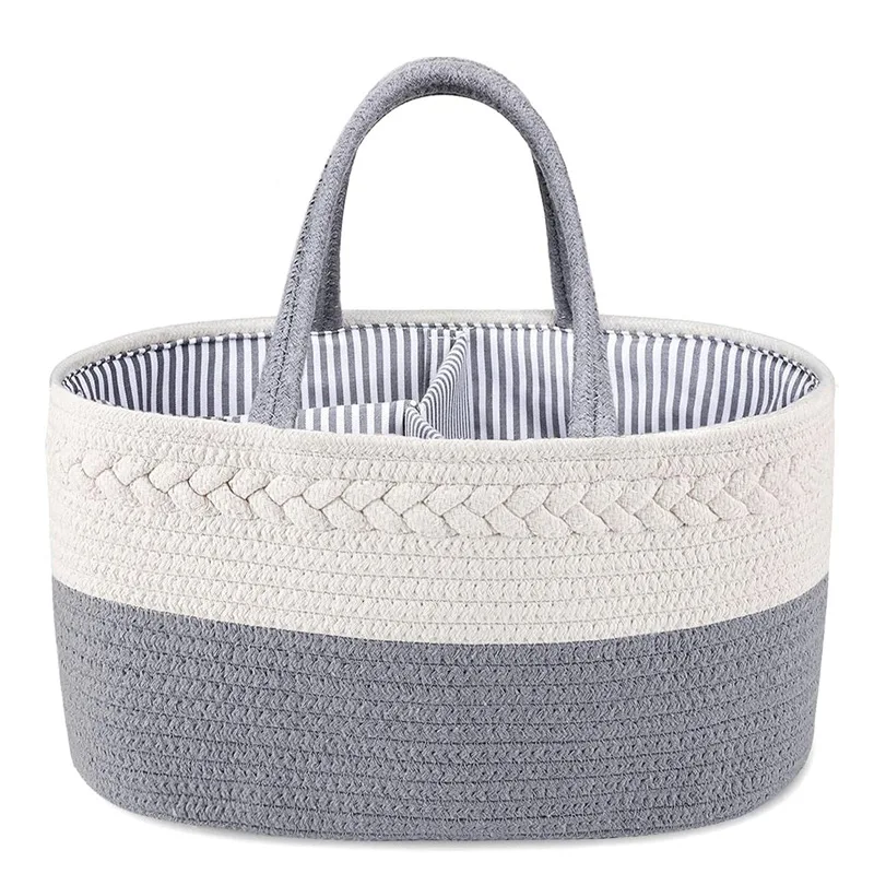 Wholesale Custom Small Wicker Rattan Weave Baby Containers Cotton Weaving Vietnam Gift Picnic Organizers Storage Basket
