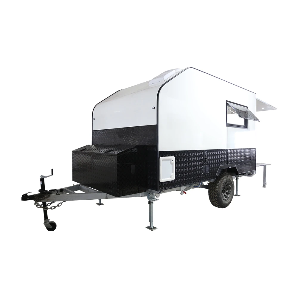 2022 Best Selling 12ft Toy Hauler Offroad Caravan With Electric Lifting