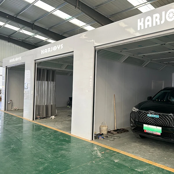 KARJOYS 차량 광택실 LED 조명, 맞춤형 크기, CE 인증, 스테이션 샌딩 부스 KJ-GMF01, 220V/380V