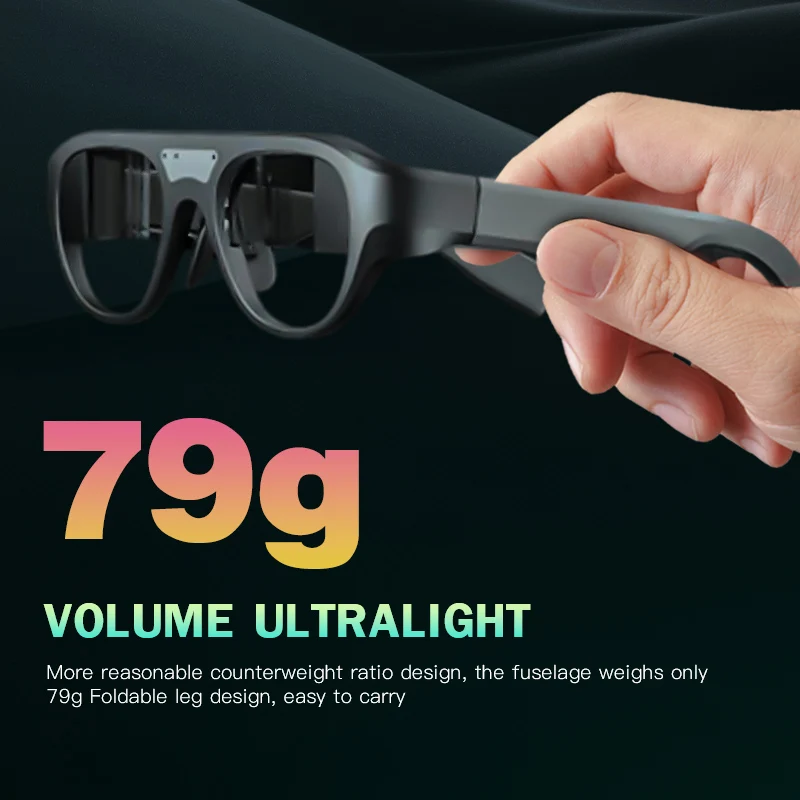 AI Smart AR Glasses HD Private Viewing Mobile Screen Augmented Reality Projection Wearable Devices for Gaming Similar Steam Deck