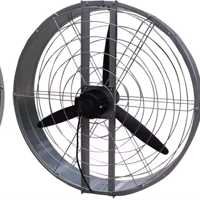 Galvanized spray Grid 1400rpm large volume 950mm  round hanging fan for cowsheds