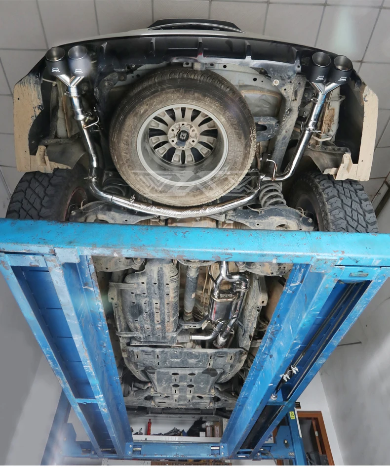 Racing Stainless Catback Valved Exhaust for Nissan Patrol Y62 2016-2022 Exhaust System with Dual Muffler Tips