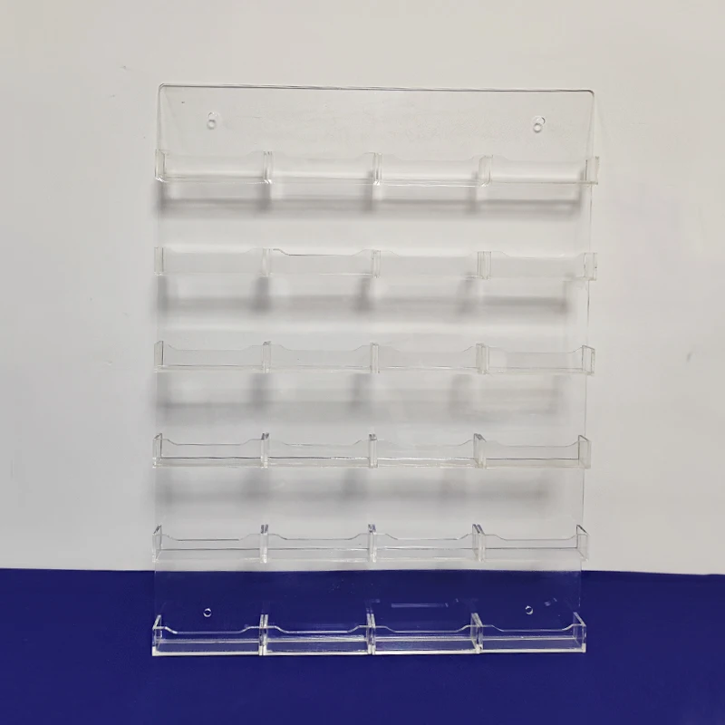 Acrylic 24 Pockets Business Card Holder Clear Wall Mount Membership