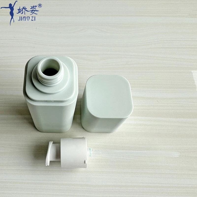 Soft Touch Square PET Bottle and Jar Set