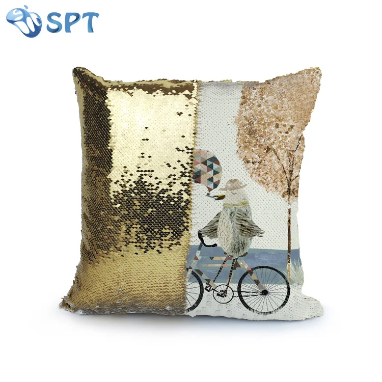 2019 Горячая продажа цельная картина флип блесток сублимационная подушка